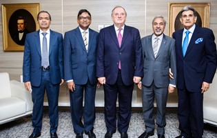 ICC WCF Chairperson, Peter Mihok, meets members of the MCCI