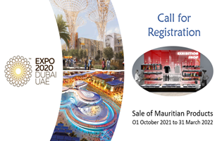 Expo Dubai 2020-Call for Registration for sale of Mauritian products