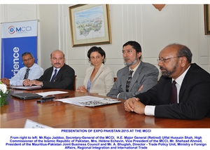 Expo Pakistan 2015: An opportunity to consolidate trade between Mauritius and Pakistan