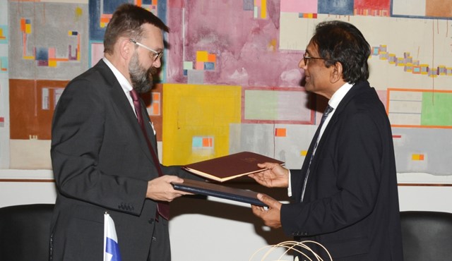 A Bilateral Air Services Agreement signed between Mauritius and Finland