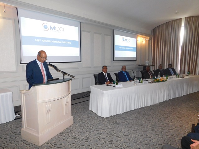 'State of the Economy Address' by Mr. Azim Currimjee, President of the MCCI during the 168th MCCI AGM