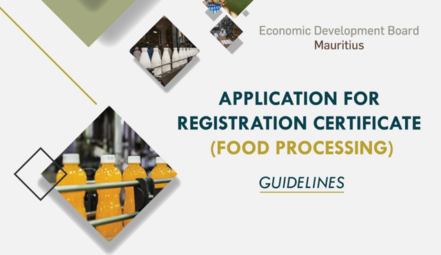 Introduction of a Registration Certificate for Food Processing Activities