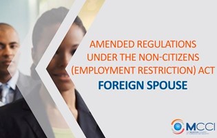 Employment of non-citizens (spouses) - non-citizens who were working prior to the 8th March 2019 will continue to be exempted