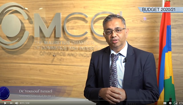 Budget 2020/21: Réaction du Dr. Yousouf Ismaël, le Secrétaire Général de la MCCI