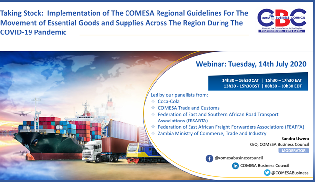 Taking Stock: Implementation of The COMESA Regional Guidelines for The Movement of Essential Goods and Supplies Across The Region During The COVID-19 Pandemic