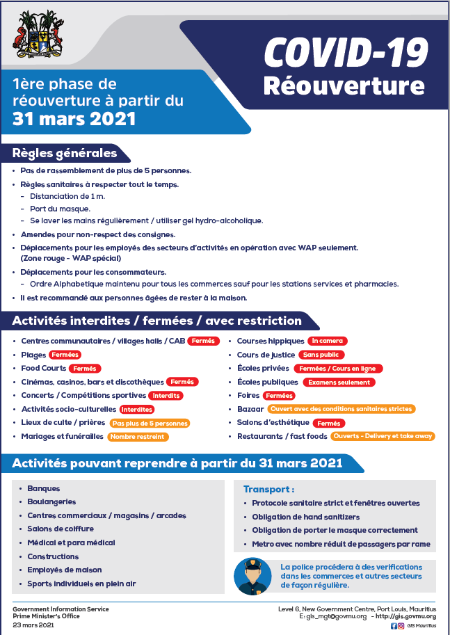 Covid19 Vaccination Programme in #Mauritius ⠀ 💉⠀ 1. It's…