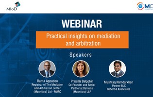 Webinar : Practical Insights on Mediation and Arbitration