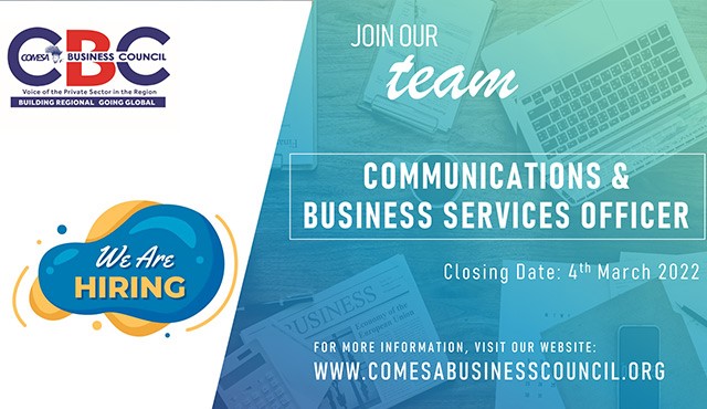 Vacancy: Communications and Business Services Officer