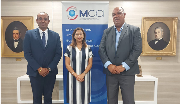 Collaboration : Chief Commissioner of Rodrigues Meets the MCCI