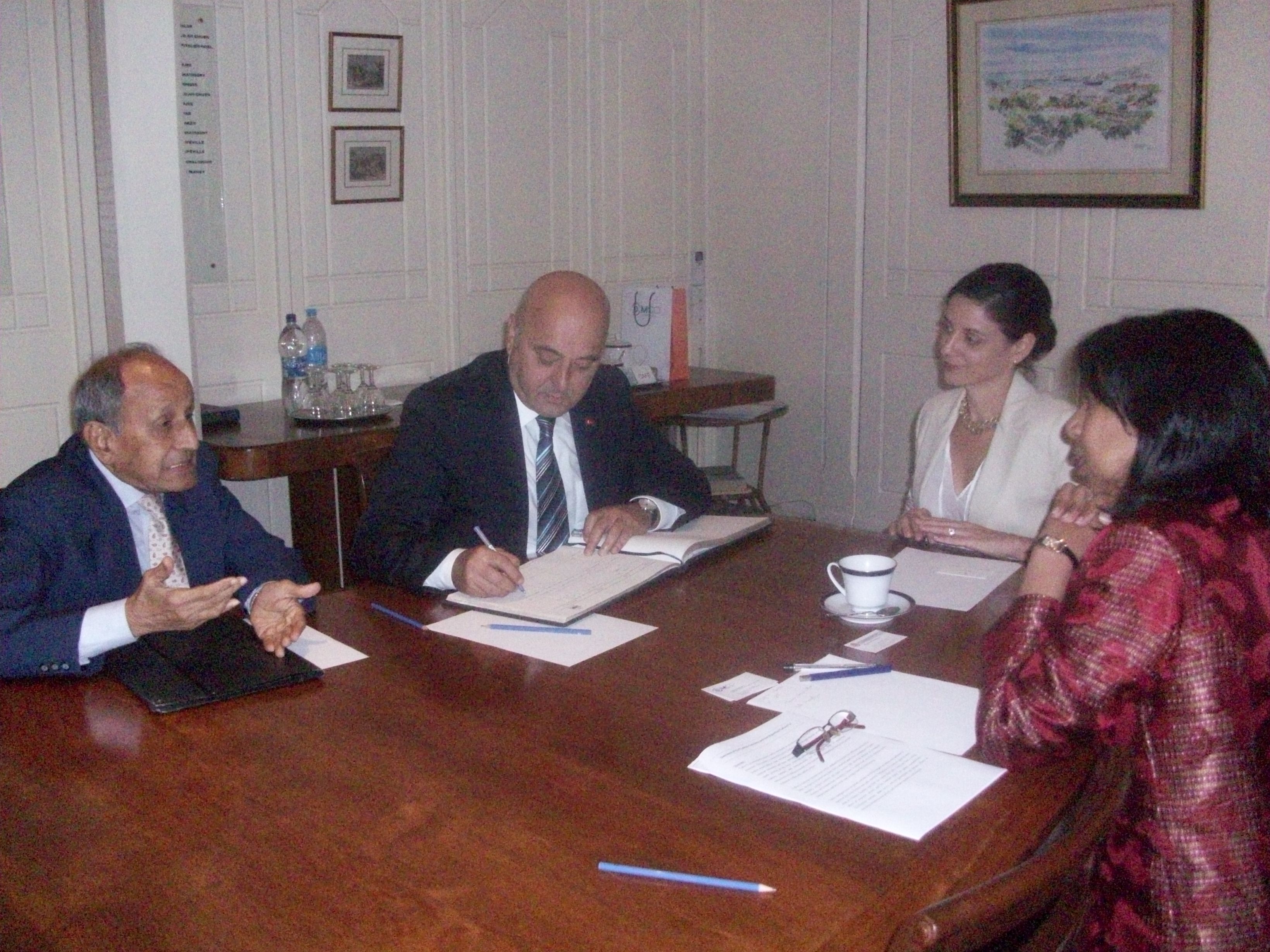Visite de courtoisie de SE Monsieur Volkan Turk Vural, Ambassadeur de la Turquie